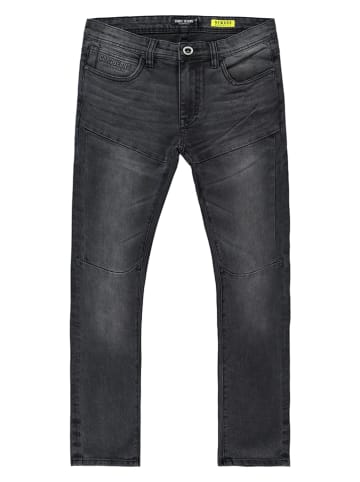Dżinsy "Newark" - Tapered fit - w kolorze antracytowym