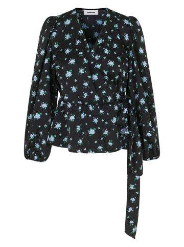 Blouse "Ness" zwart/meerkleurig