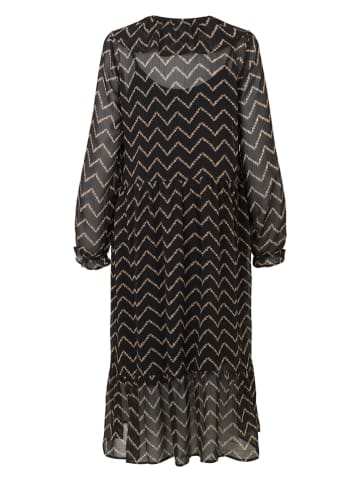 Jurk "Nelle print" zwart