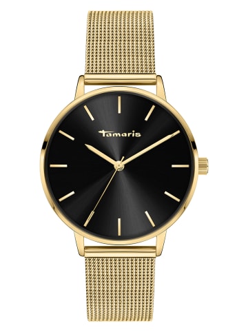 Quarzuhr in Gold/ Schwarz