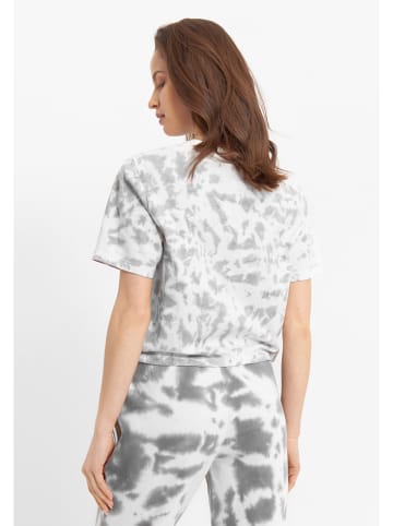 Koszulka "Karma" w kolorze szaro-białym