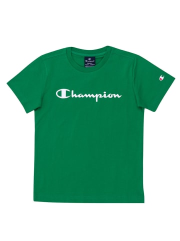 T-shirt w kolorze zielonym