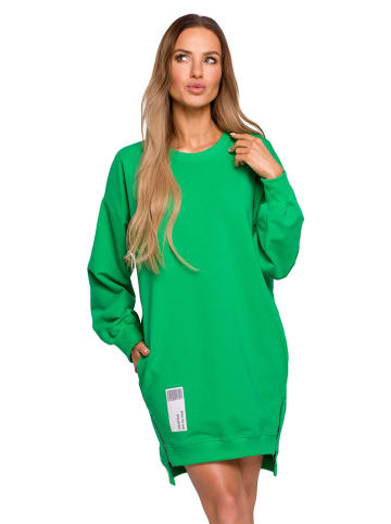Sweatkleid in Grün