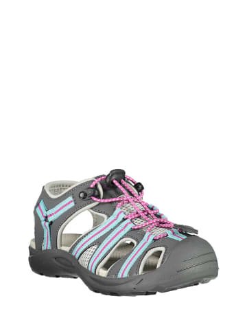 Wanderhalbsandalen "Aquaril" in Grau/ Pink/ Hellblau