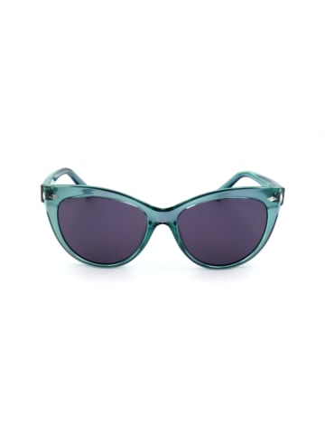 Damen-Sonnenbrille in Grün/ Lila
