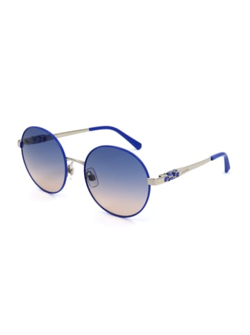 Damen-Sonnenbrille in Blau-Silber