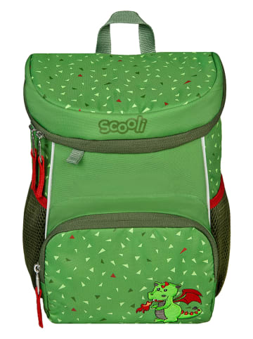 Rucksack "Diego Dragon" in Grün - (B)20 x (H)29 x (T)13 cm