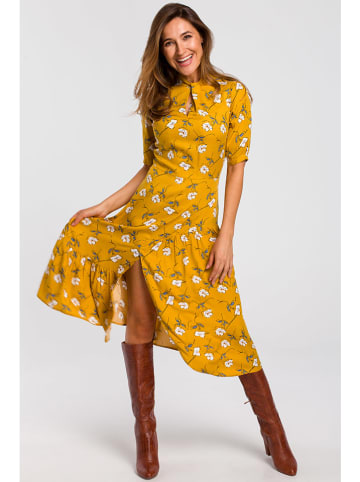 Kleid in Gelb/Bunt