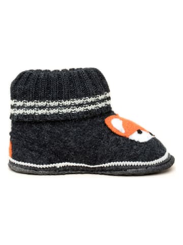 Pantoffels "Vos" zwart