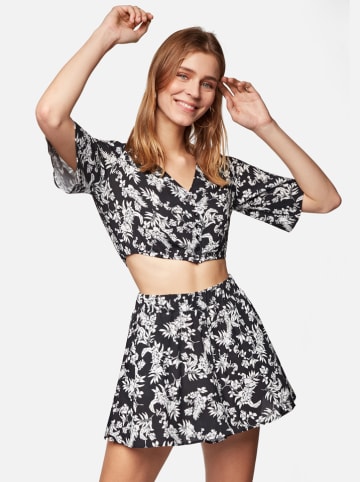 Blouse zwart/wit