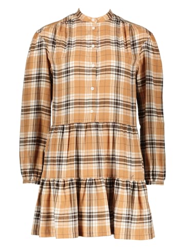 Kleid in Camel/ Schwarz