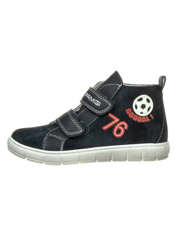 Leren sneakers donkerblauw