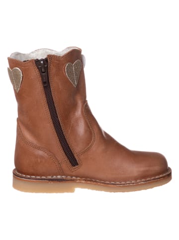 Leder-Boots in Hellbraun