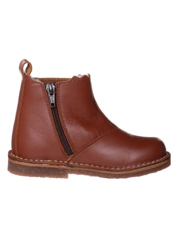 Leder-Chelsea-Boots in Braun
