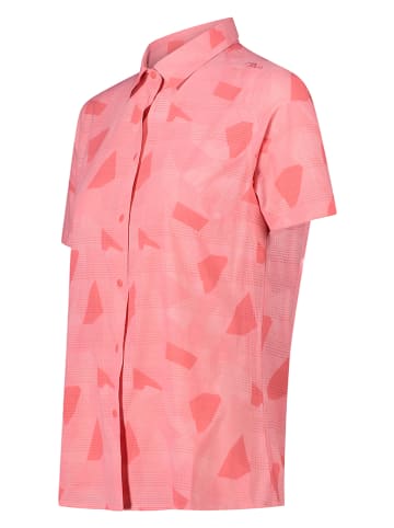 Functionele blouse koraalrood