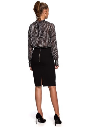 Bluse in Schwarz/ Bunt
