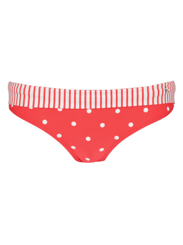 Figi bikini w kolorze czerwono-białym