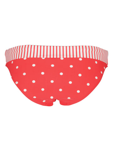 Figi bikini w kolorze czerwono-białym