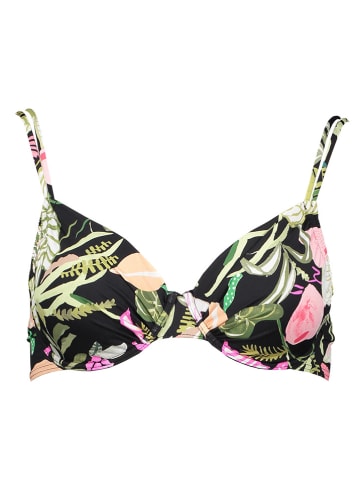 Biustonosz bikini w kolorze czarnym ze wzorem