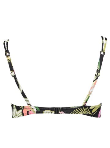 Bikini-Oberteil in Schwarz/ Bunt