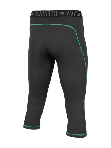Legginsy funkcyjne w kolorze antracytowo-turkusowym