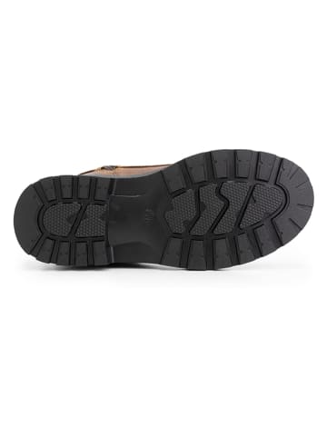 Leren boots "Moraine" cognackleurig