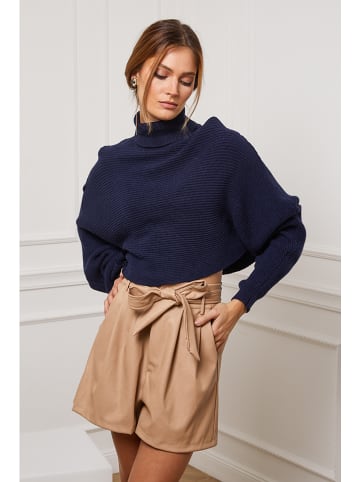 Rollkragenpullover "Balencia" in Dunkelblau