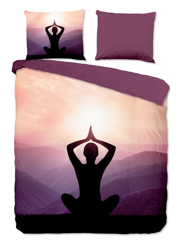 Mikrofaser-Bettwäsche-Set "Pure Yoga" in Lila