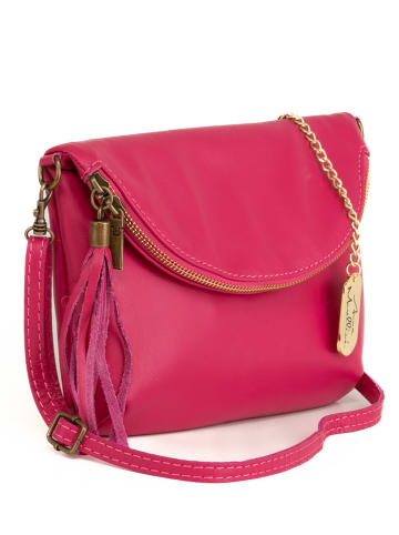 Leren schoudertas roze - (B)22 x (H)2 x (D)18 cm