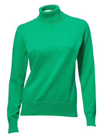 Rollkragenpullover in Grün