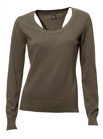 Sweter w kolorze khaki