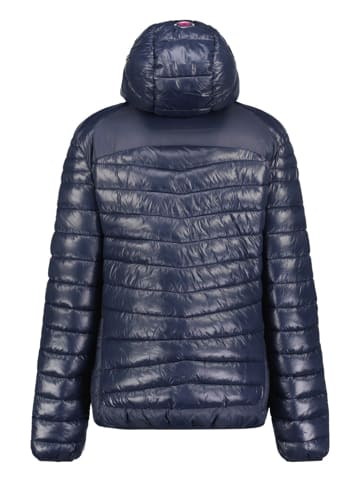 Doorgestikte jas "Bambmai" donkerblauw