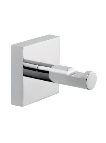 Haczyk "Ekkro" w kolorze srebrnym na szlafrok - 5 x 5 x 6,3 cm