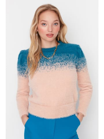 Sweter w kolorze beżowo-niebieskim