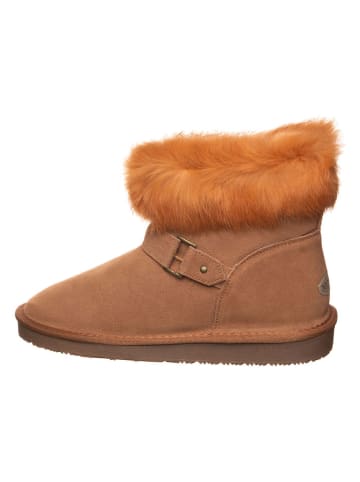 Leren boots "Hyle" lichtbruin