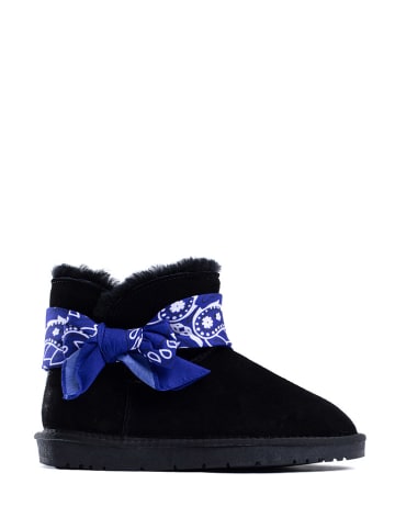 Leder-Winterboots "Waldeck" in Schwarz