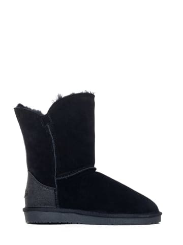 Leren winterboots "Honelly" zwart