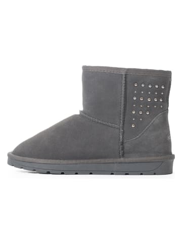 Leren winterboots "Suki" grijs