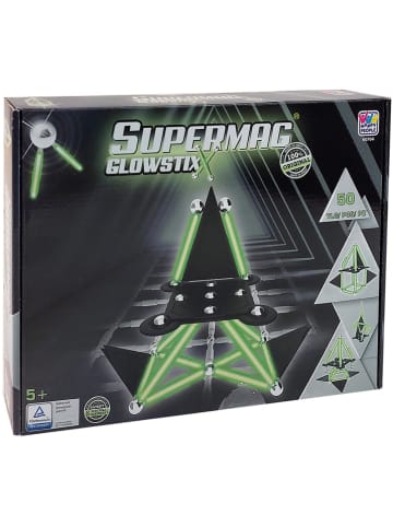50-częściowy zestaw magnetyczny "Supermag Glowstix" - 5+