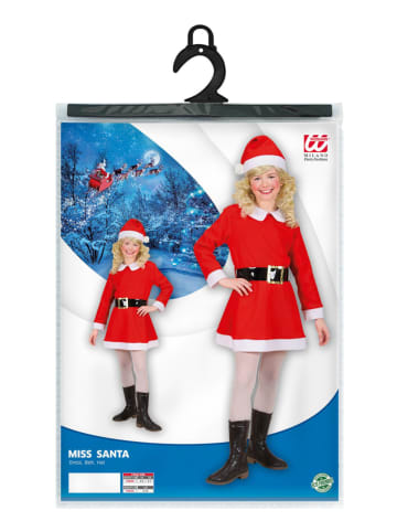 3-częściowy kostium "Miss Santa" w kolorze czerwono-białym