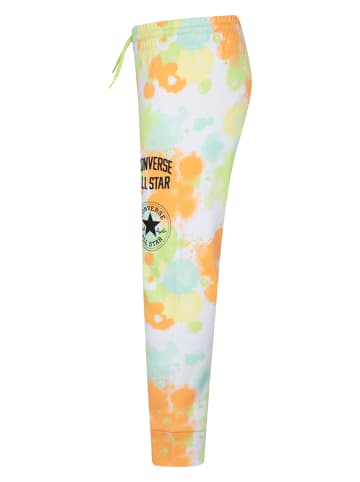 Sweatbroek groen/oranje