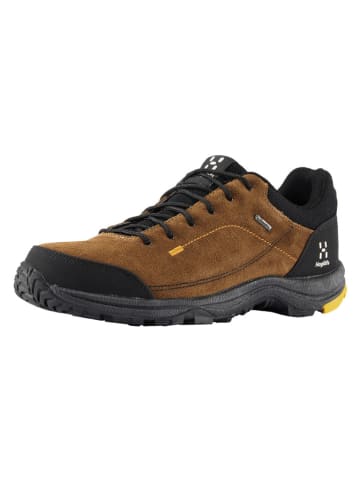Skórzane buty trekkingowe "Krusa Q" w kolorze jasnobrązowym
