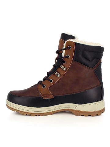 Winterboots "Hervey" donkerbruin/zwart