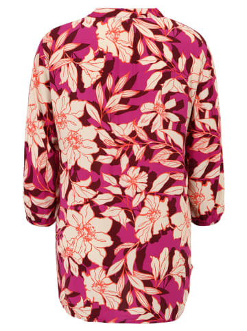 Blouse fuchsia/beige