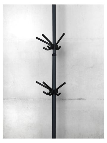 2-delige set: driedubbele haken "Herkules" zwart - (B)29 x (H)12,5 x (D)15 cm