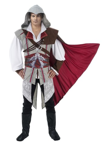 Kostuumcape "Ezio" grijs/donkerbruin