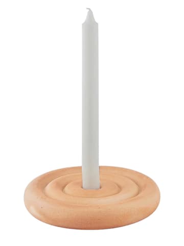 Świecznik "Savi" w kolorze beżowym - Ø 17 cm