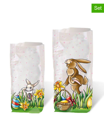 10er-Set: Geschenkbeutel "Ostern" in Transparent/ Bunt