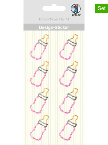 Design-Sticker "Fläschchen" in Bunt