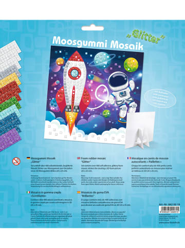 Moosgummi-Mosaik "Glitter - Astronaut" in Bunt